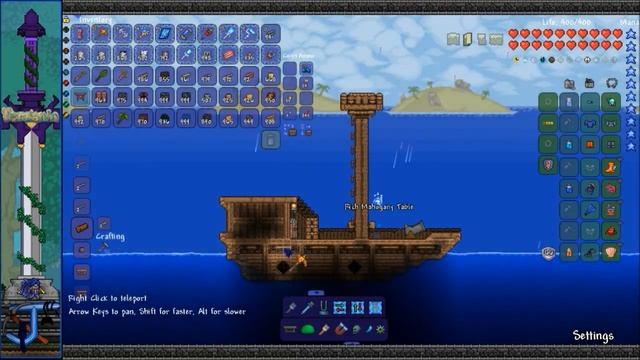 | Terraria | Speed Build | The Pirates Treasure Cove | смотреть онлайн
