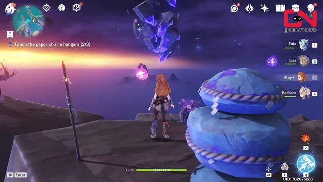 Genshin Impact Thunder Manifestation Boss Location - Amakumo Peak Seirai Island Electro Oceanid смотреть онлайн