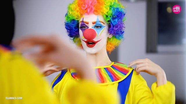 Halloween Psycho Clown makeup tutorial смотреть онлайн