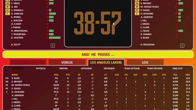 [English] Let's Play World Basketball Manager '13 #009- Matchday 6: LA Lakers vs Cleveland Cavalier смотреть онлайн