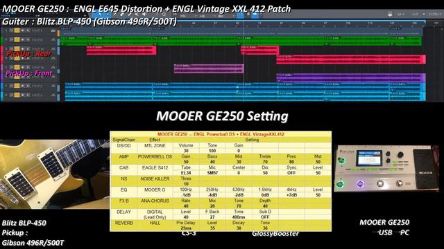 MOOER GE250 ENGL Powerball DS || Blitz BLP-450(Gibson 496R/500T) Falcon смотреть онлайн