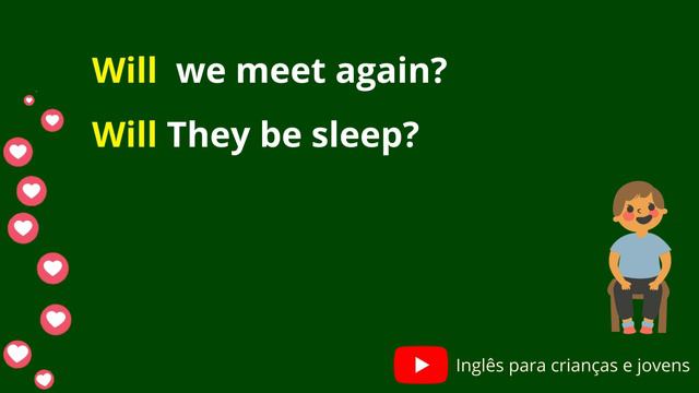 WILL e WON'T em INGLÊS - AULAS DE INGLÊS PARA INICIANTES INFANTIL смотреть онлайн