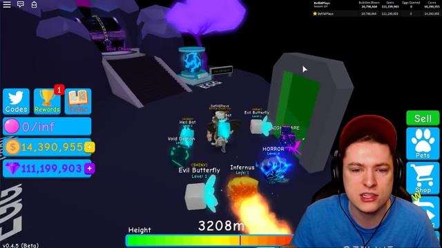 GET UNLIMITED SHINY PETS AND SECRET GENIE IN BUBBLE GUM SIMULATOR! (Roblox) смотреть онлайн