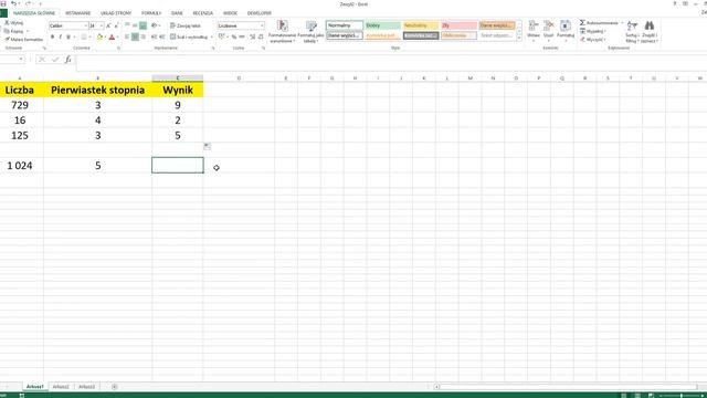 Porada #4 - Jak policzyć pierwiastek dowolnego stopnia? (Excel) смотреть онлайн