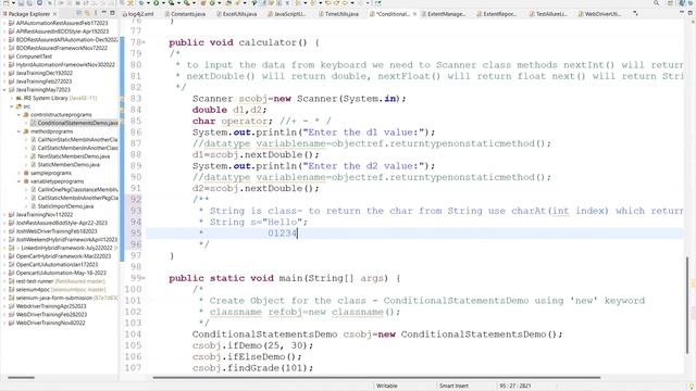 CoreJava ConditionalStatements Switch Case Increment Decrement Operators May 22 2023 смотреть онлайн