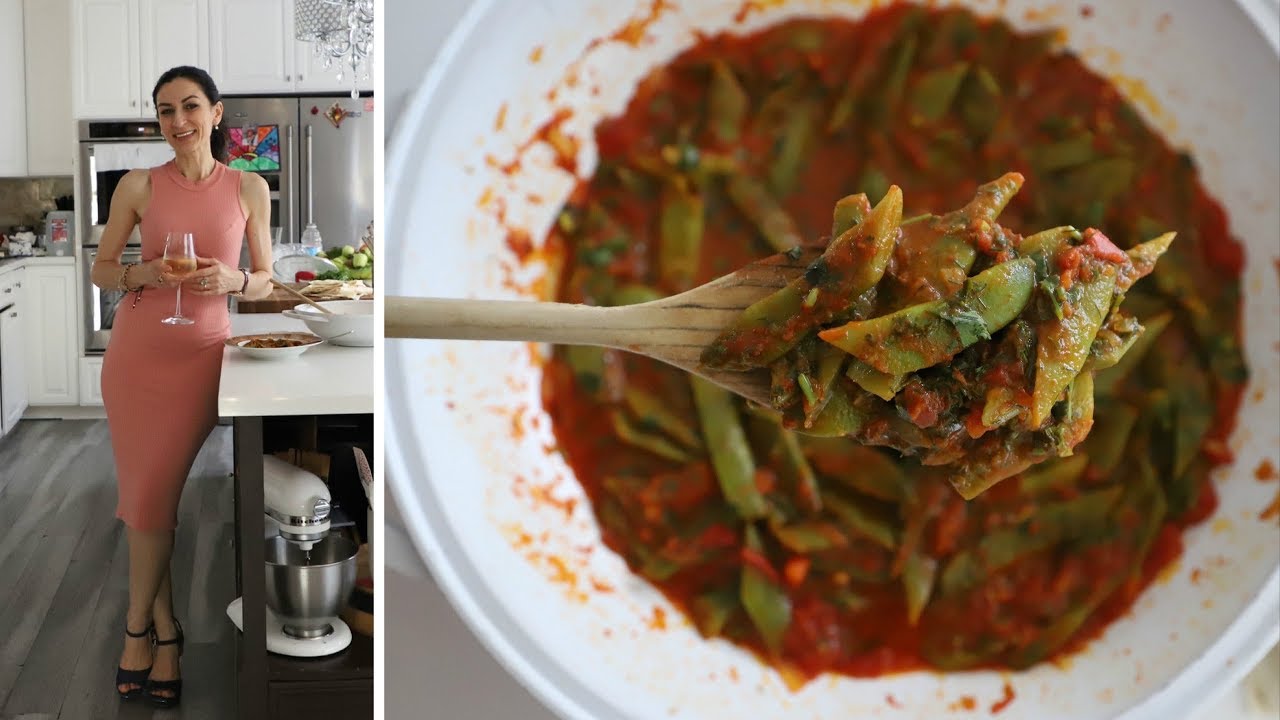 Зелёная Фасоль в Томатном Соусе - Рецепт от Эгине - Heghineh смотреть онлайн