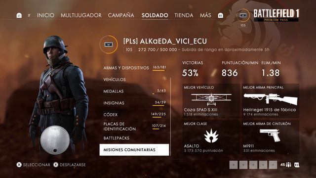 FINALMENTE ESTA HABILITADO - BATTLEFIELD 1 SEGUIMIENTO DE MISIONES - BATTLEPACK WESTIE - CTE смотреть онлайн