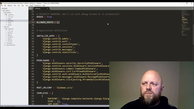 Python Django setting up a new project смотреть онлайн