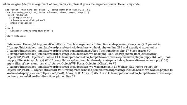 Wordpress: ArgumentCountError caused by wp-includes/class-wp-hook.php смотреть онлайн