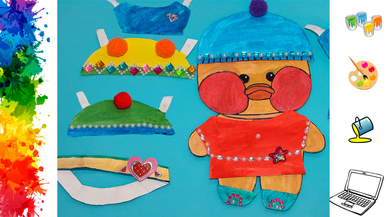 Как сделать Уточку ЛаЛаФанФан из бумаги, делаем одежду для Утки ЛаЛаФанФан своими руками смотреть онлайн