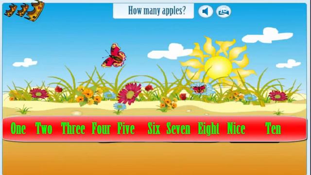 A Game Of Learning Numbers With Apples Games | How Many Apples are in the Cart| Video For Kids смотреть онлайн