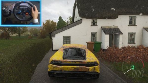 Restoration Lamborghini Huracan - Forza Horizon 4 - Logitech g29 gameplay - Steering Wheel