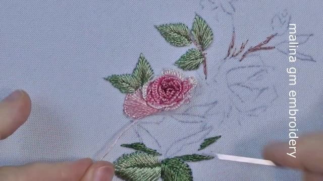 3D Roses Magic Cast On Stitch : Rose Embroidery Graceful Bouquet Of Roses