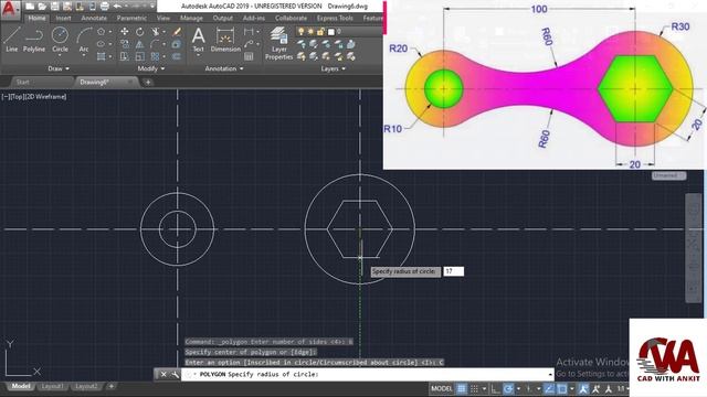 Practice AutoCAD 2D drawing - 10 смотреть онлайн