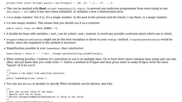 Code Review: Hello Java World ~＞ Parsing a Sudoku Grid (2 Solutions!!) смотреть онлайн