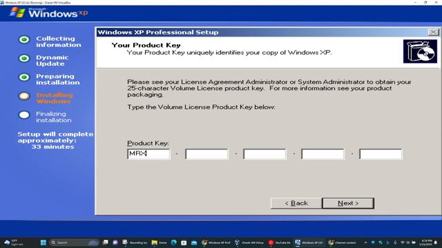 Windows XP 32 Bit Installation!