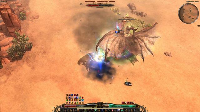 Страж ответный урон (Солдат и Шаман) урон молнией, супербосс Каллагадра, Grim Dawn смотреть онлайн