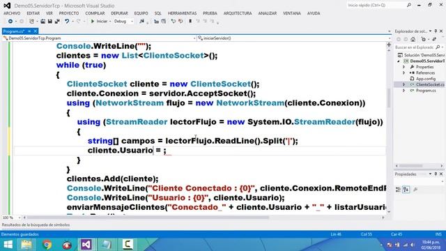Seminario 3 Creando Servidores - Demo 05 Servidor TCP смотреть онлайн