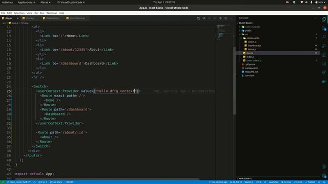 createContext and useContext | React basics Tut#11 | Tamil смотреть онлайн