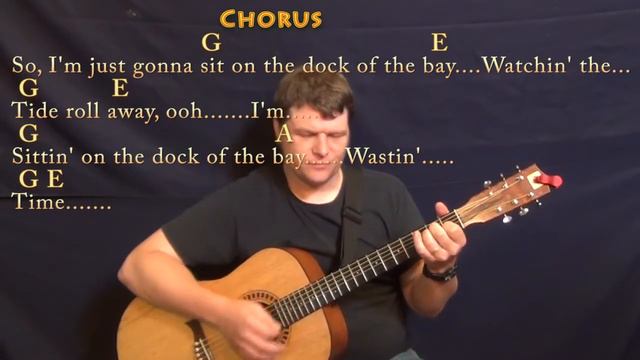 Sittin' On The Dock Of The Bay (Otis Redding) Guitar Cover Lesson with Chords/Lyrics смотреть онлайн