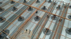 Монолитное перекрытие по профлисту.