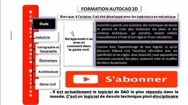 FORMATION AUTOCAD 2019 FRANÇAIS_ATELIER 100% PRATIQUE No_1 смотреть онлайн