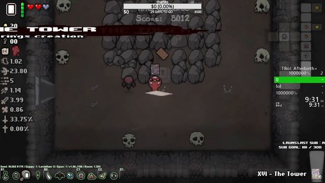 Daily run #1 - 0 to 1000000% Complete The Binding of Isaac: Afterbirth+ Unlock Speedrun! смотреть онлайн