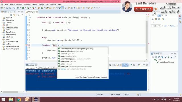 java oop in pashto #87 - exception handling-4 смотреть онлайн