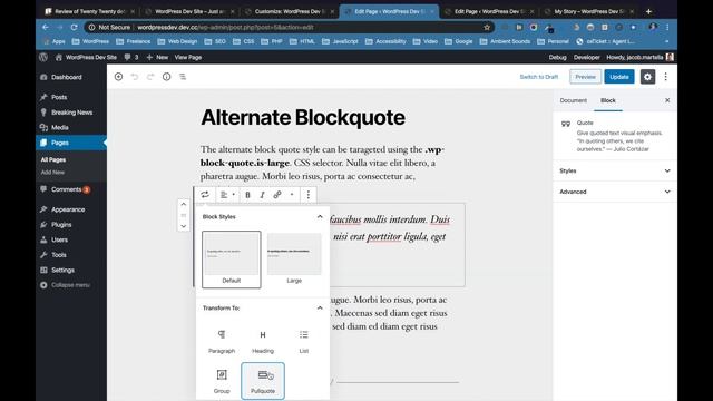 WordPress Twenty Twenty Theme Review смотреть онлайн