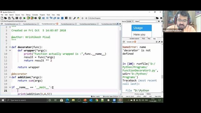 Functions In Python: Part-6 (Decorators) смотреть онлайн