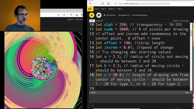 Mind-Blowing Art-Making Program I Made in p5.js generative art смотреть онлайн
