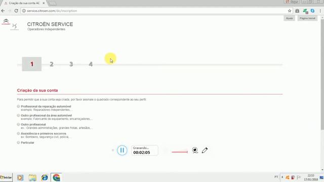 Como se cadastrar no Citroen Service смотреть онлайн