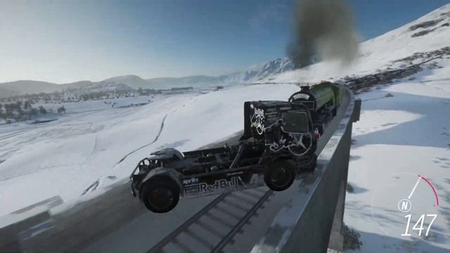 Forza Horizon 4 Train Glitch (Ep. 9) Racing Truck Mercedes Benz смотреть онлайн