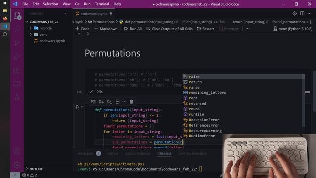 ASMR Coding Katas in Python | keyboard typing | soft-spoken смотреть онлайн