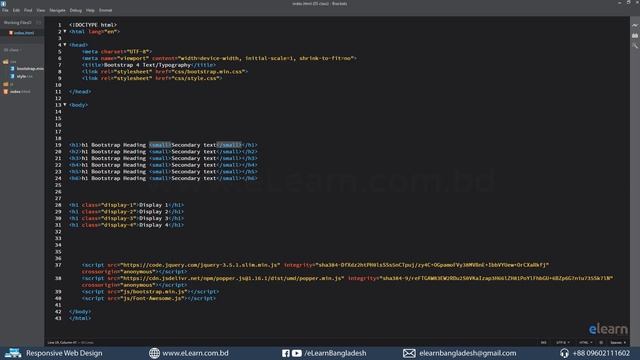 05. Bootstrap 4 Text,Typography in Bengali смотреть онлайн