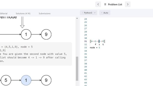 Delete Node In A Linked List Leetcode Python смотреть онлайн