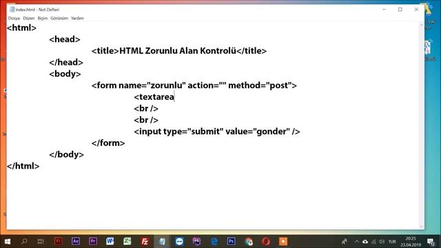 HTML Form Zorunlu Alan | Required Etiketi [Çözüldü] смотреть онлайн