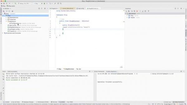 Work With Entity Framework 6 Migrations In Rider