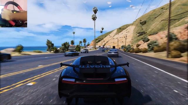 2021 Bugatti Chiron Pur Sport Thrustmaster Steering Wheel GTA 5 | GTA 5 MODS | Delete Gaming смотреть онлайн
