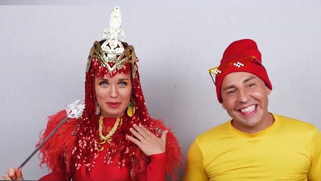 Челлендж желтая еда против красной еды | Лола Русский смотреть онлайн