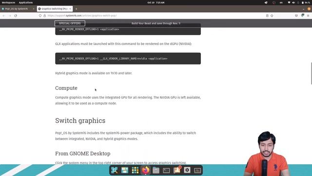 Pop OS with NVIDIA Graphics | Switch Graphics in Pop OS | Monitor NVIDIA GPU Performance in Linux смотреть онлайн