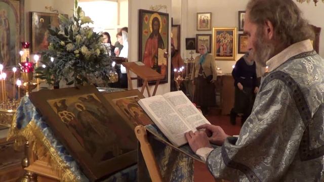 03.12.2016. Чтение паремий праздника Введения во храм Пресвятой Богородицы смотреть онлайн