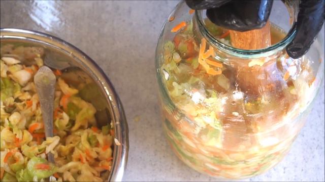 დაჭრილი კომბოსტოს მწნილი. Sour cabbage,It will be ready in three days смотреть онлайн