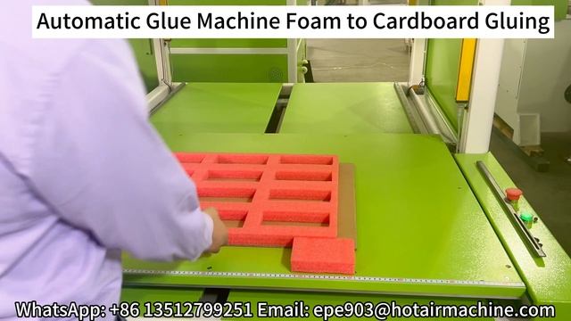 Automatic Glue Machine Foam to Cardboard Glueing смотреть онлайн