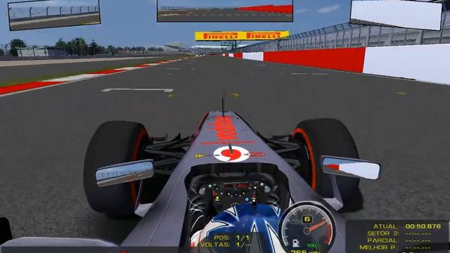 [Rfactor] Gary Paffett Lap Onboard Silverstone. смотреть онлайн