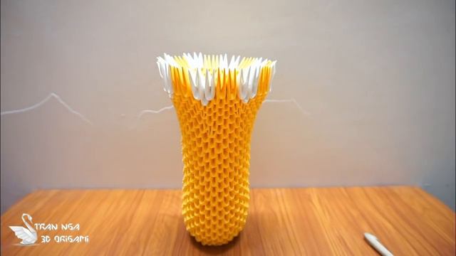 3D Origami Flower Lamp , paper brugmansia | 3d origami brugmansia flor tutorial смотреть онлайн