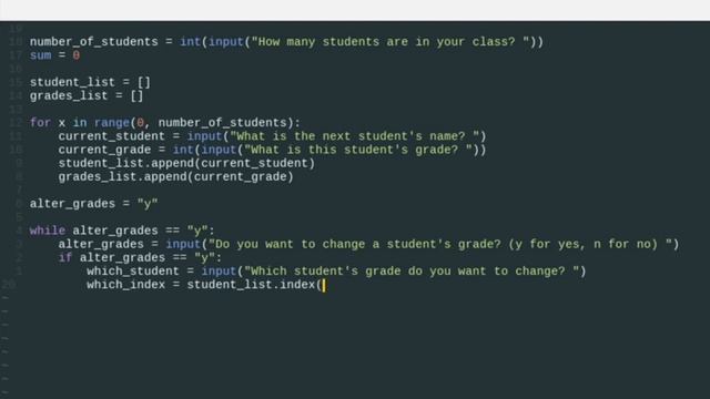 Python More Advanced Class Average смотреть онлайн
