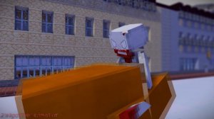 SCP-096 vs SCP-999 + NTF (Nine tailed fox) Guard | Minecraft SCP Animation