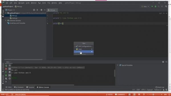 How To a Run Single Line of Code in PyCharm| How to use PyCharm | Machine Mantra