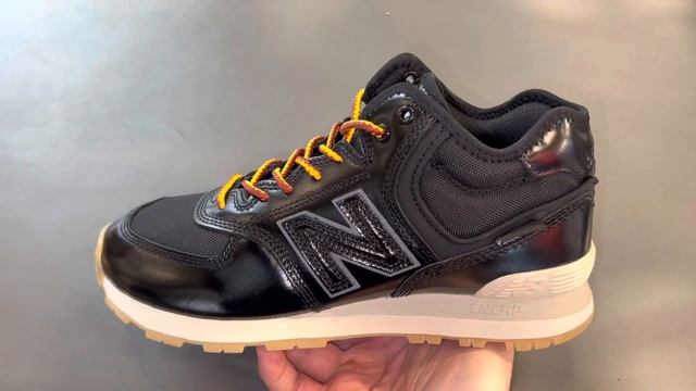 New Balance 574 High Cordura Black Shoes смотреть онлайн